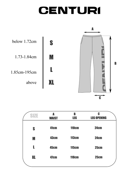 "CENTURI" BLACK JOGGER