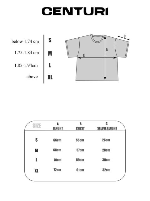 "CENTURI" BLACK TEE