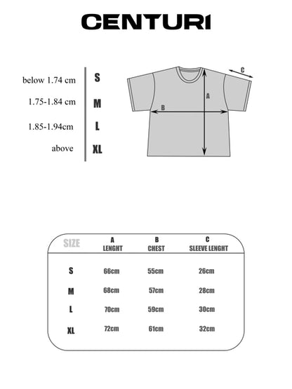 "CENTURI" BLACK TEE